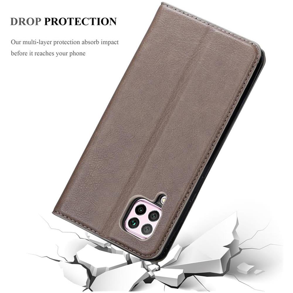 Custodia Compatibile Con Honor P40 Lite /nova 7i In Bruno Caffè - Coperchio Protettiva Con Chiusura Magnetica, Funzione Stand E Tasca Per Le Carte - Foto 8