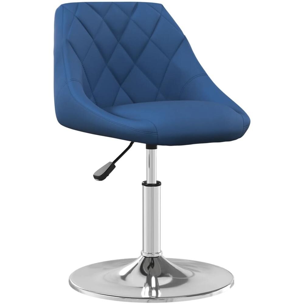 Sedie Da Pranzo Girevoli 2 Pz Blu In Velluto - Foto 3