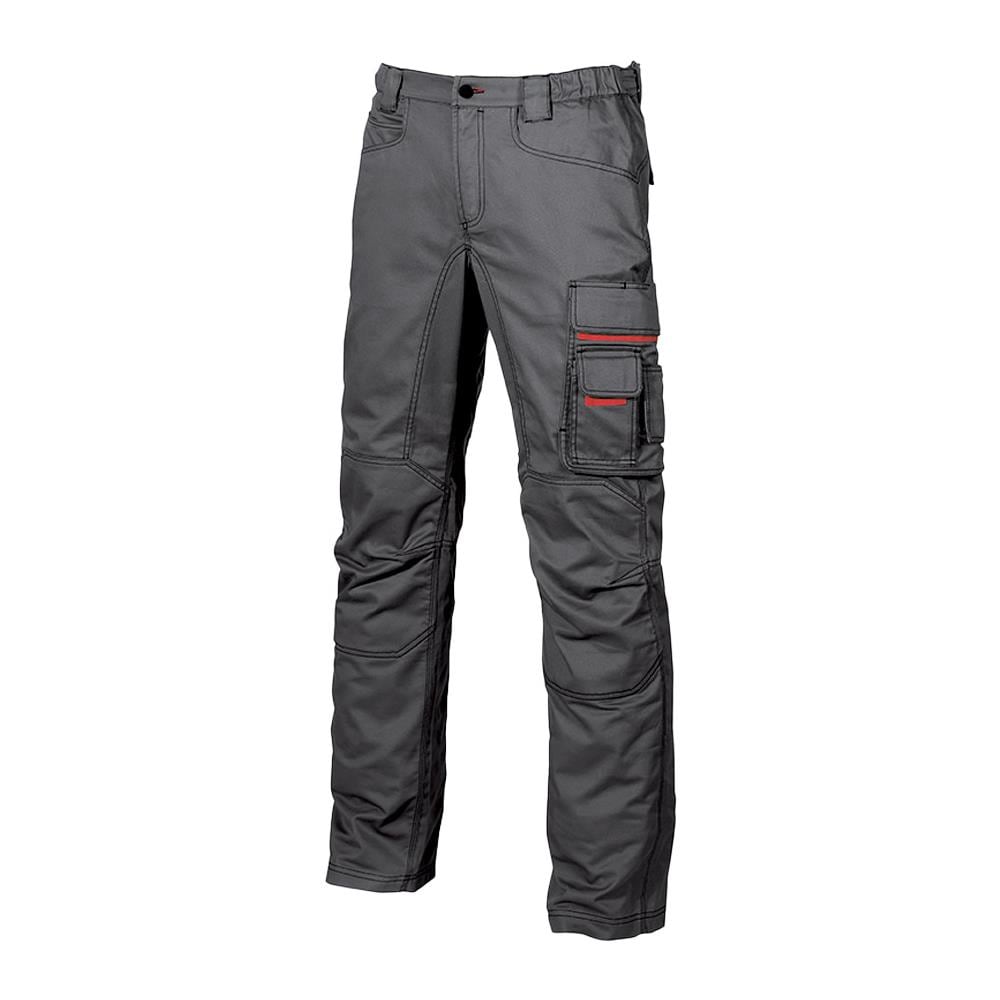 Upower Grin Pantalone Da Lavoro Multitasca Comodo Invernale Felpato In Flanella Colore Grey Meteorite Tg. 48 - Foto 1