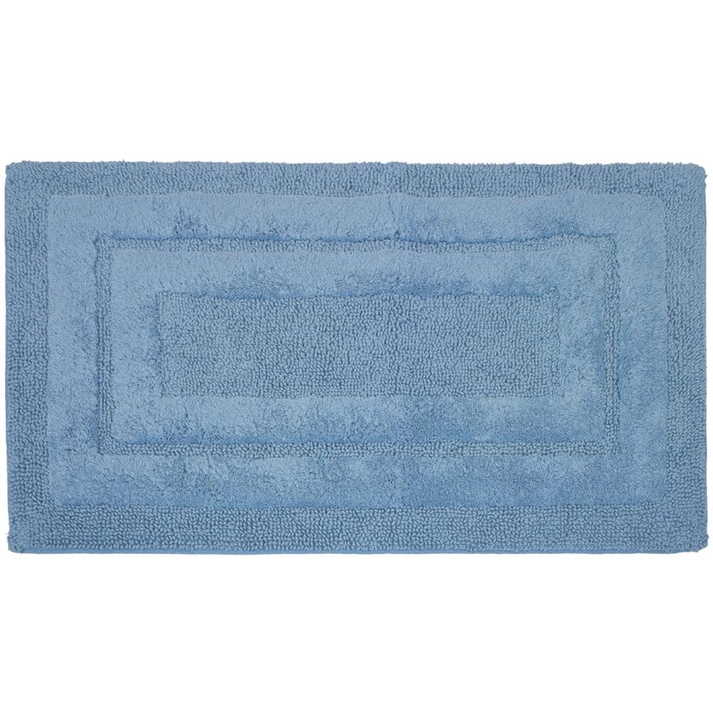 Tappeto Casa Bagno Cotone Spugna Morbida Tinta Unita Antiscivolo Sirio Mediterraneo 50x80 Mediterraneo - Foto 1