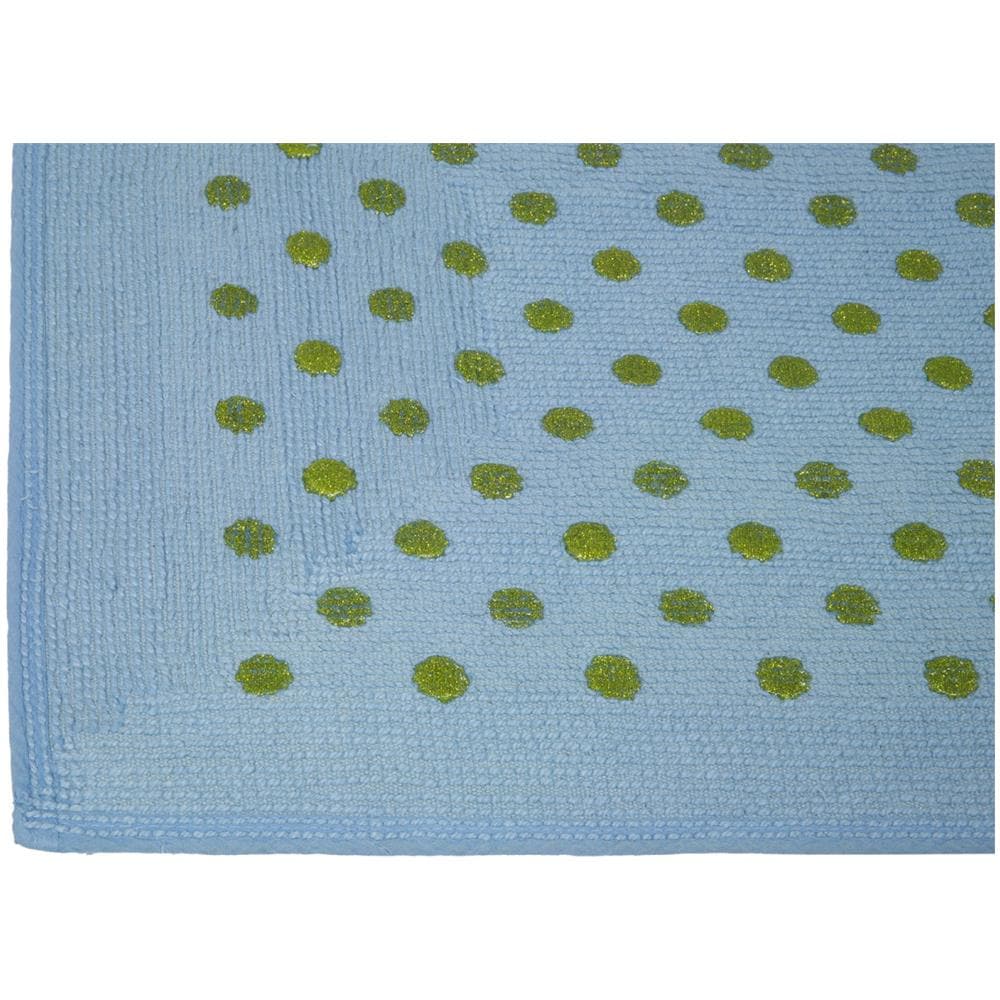 Tappeto Casa Bagno Cotone Spugna Morbida Tinta Unita Antiscivolo Sirio Mediterraneo 50x80 Mediterraneo - Foto 2