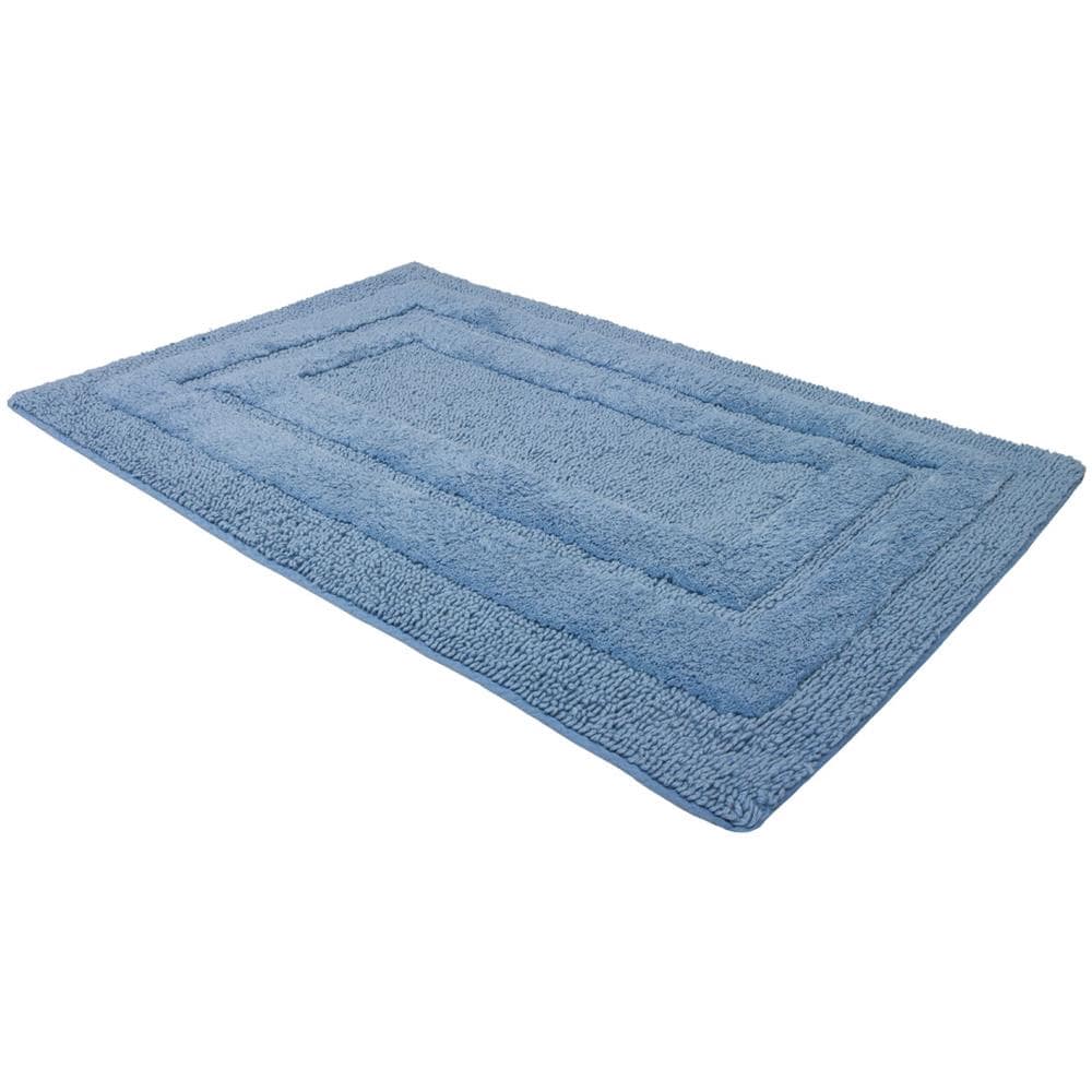 Tappeto Casa Bagno Cotone Spugna Morbida Tinta Unita Antiscivolo Sirio Mediterraneo 50x80 Mediterraneo - Foto 5