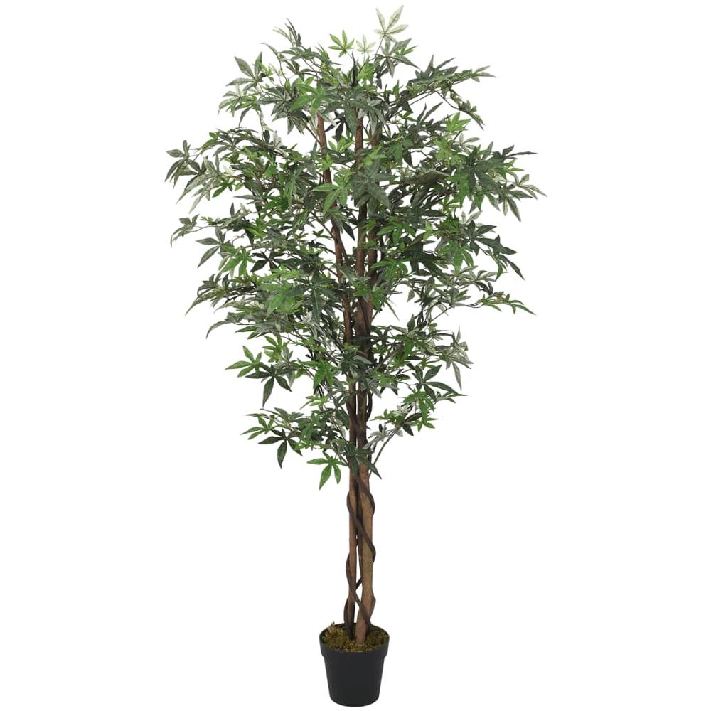 Acero Artificiale 336 Foglie 120 Cm Verde - Foto 2