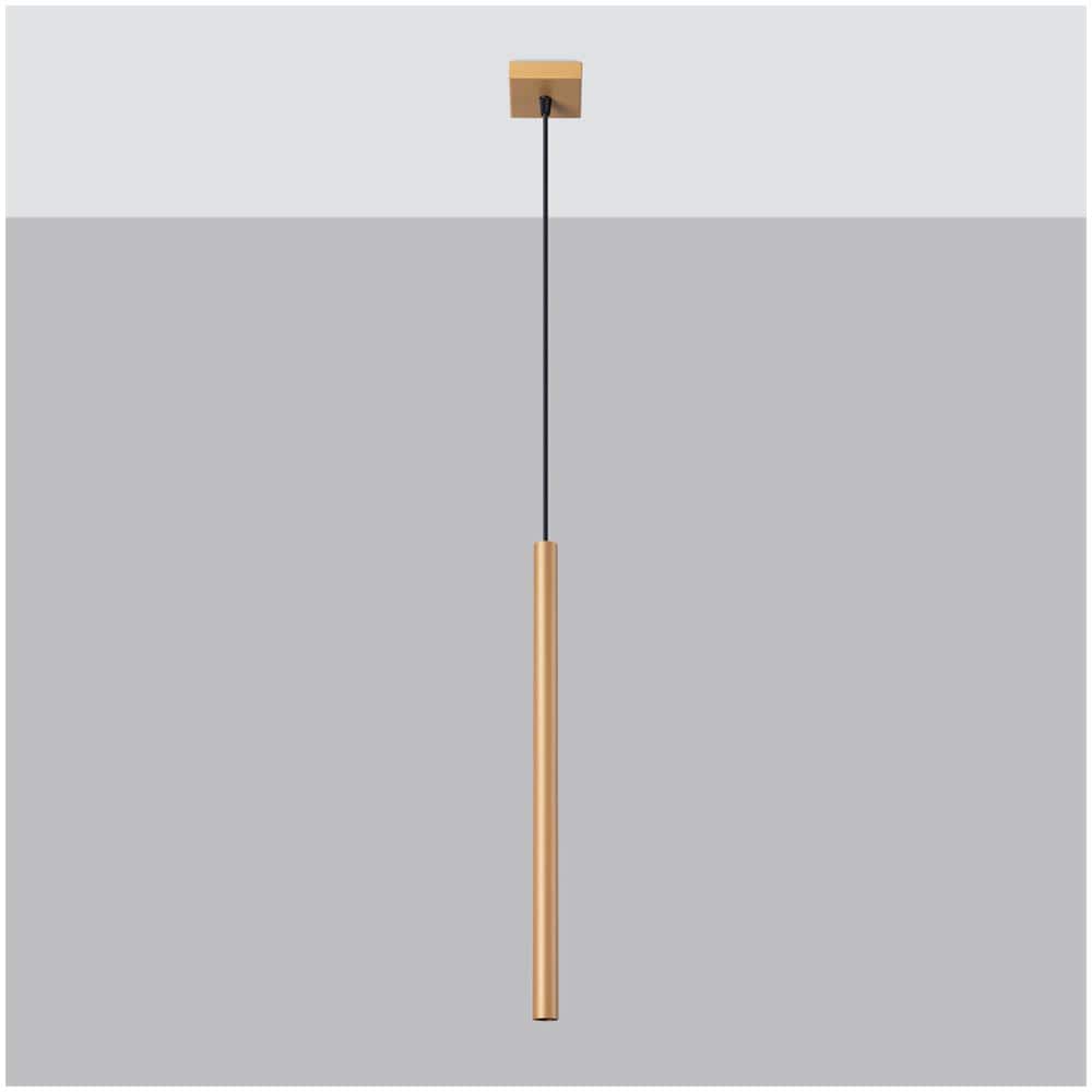 Lampada A Sospensione Pastelo 1 Oro Sl. 1170 - Moderno Lampade A Sospensione D'oro 115x3.5x3.5 Cm - Foto 2
