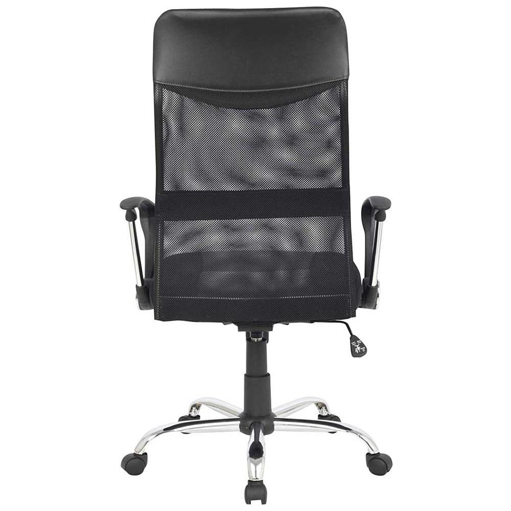 Poltrona Sedia Scrivania Ufficio Presidenziale Girevole Direzionale Pelle Nero - Foto 2