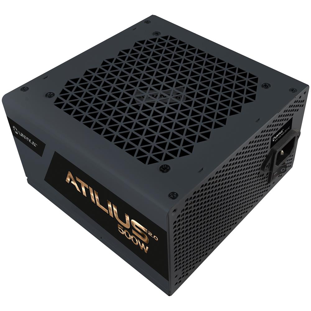 ATX Atilius 2.0 Black 500W 80+ Bronze alimentatore per computer 20+4 pin ATX Nero - Foto 1