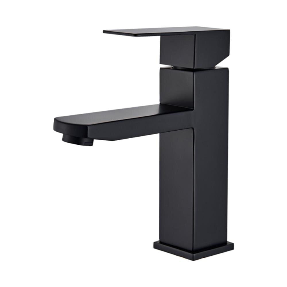 Rubinetto per lavabo da bagno, Blackswan, tipo M105, modello corto nero, misura 18,7 cm - Foto 1