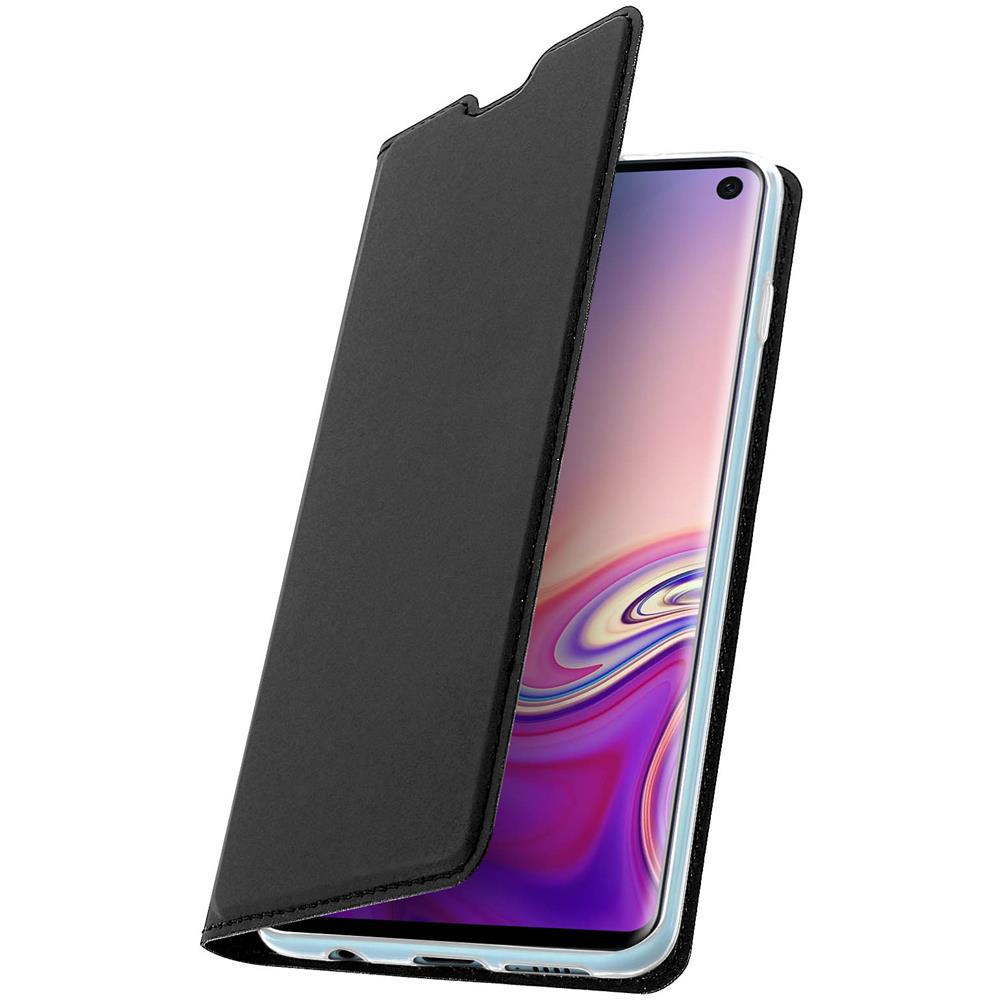 Custodia Galaxy S10 Portacarte Funzione Stand Flip Cover Nero - Foto 2