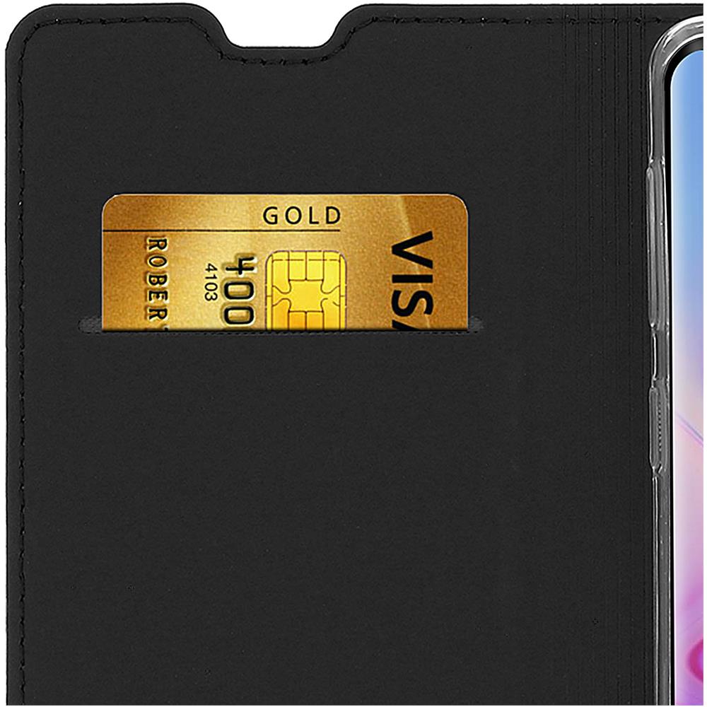 Custodia Galaxy S10 Portacarte Funzione Stand Flip Cover Nero - Foto 5