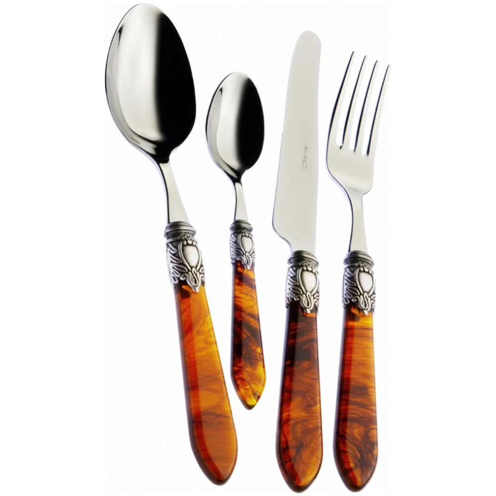 Servizio Posate 24 Pz. ""oxford"" Tartaruga - Foto 1