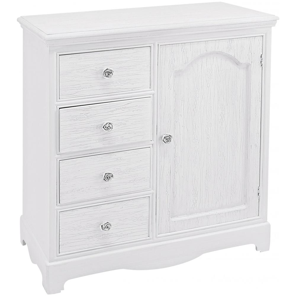 Credenza Blanc 1 Anta 4 Cassetti - Foto 2