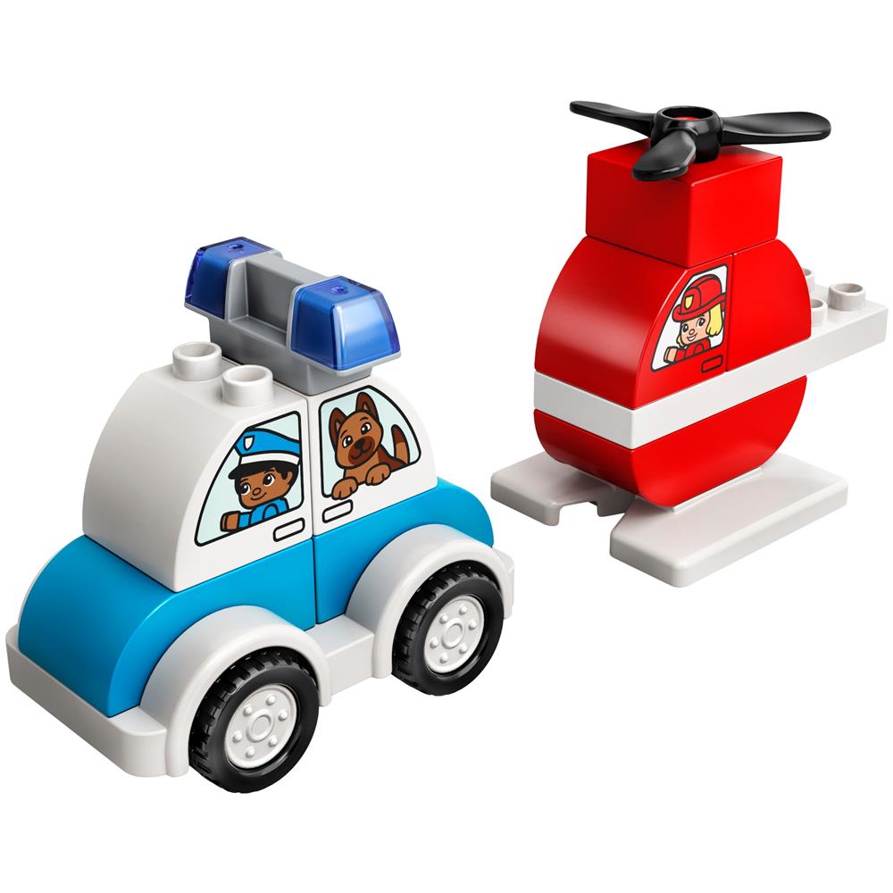 10957 DUPLO Elicottero Antincendio e Auto della Polizia - Foto 2