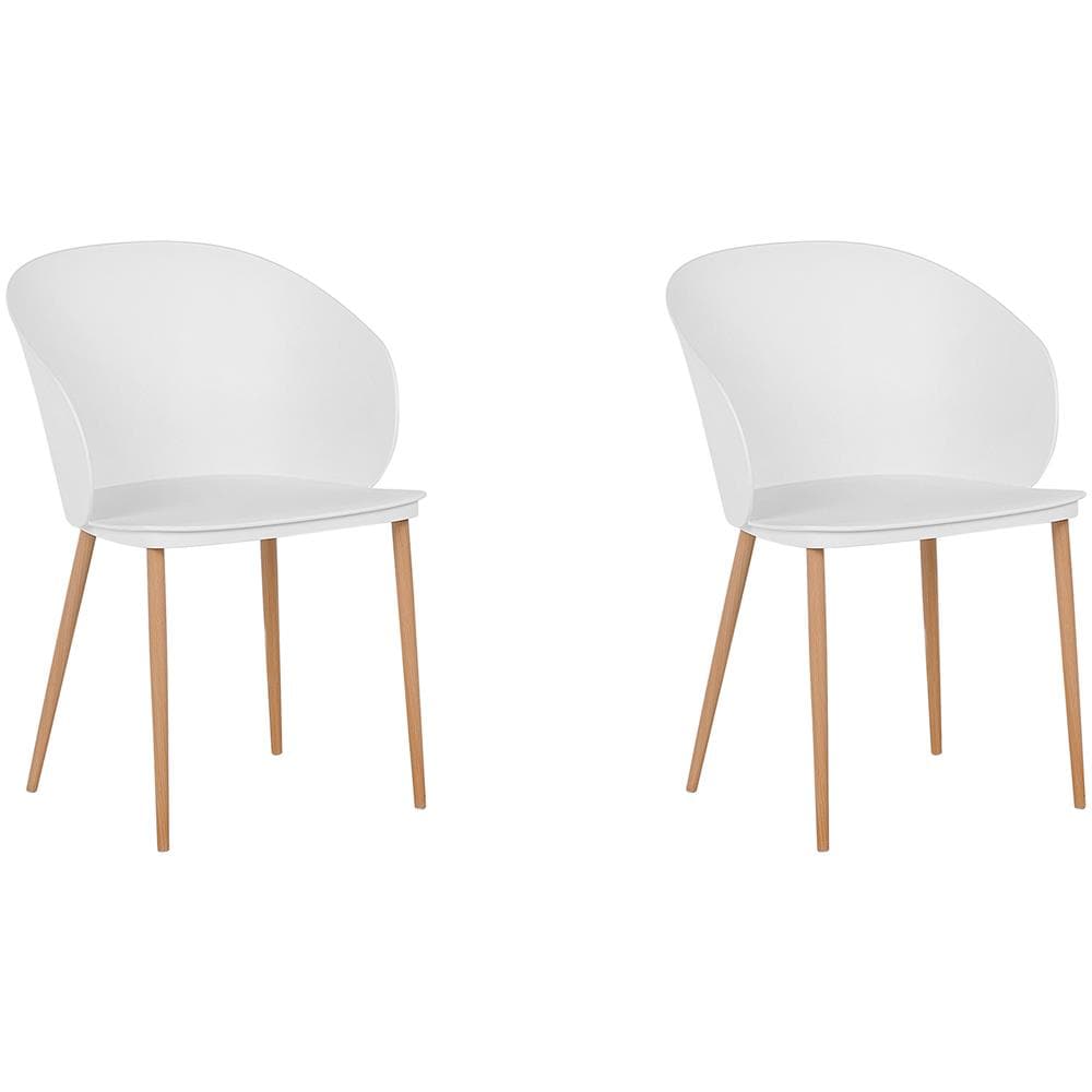 Set Di 2 Sedie Da Pranzo Bianche Blaykee - Foto 1