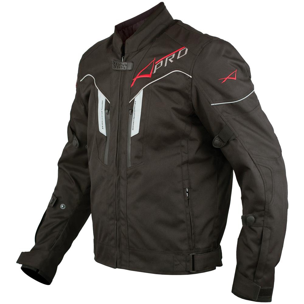 Giacca Moto Tessuto Sport Protezioni Ce Riflettente Ventilata Nero M - Foto 5
