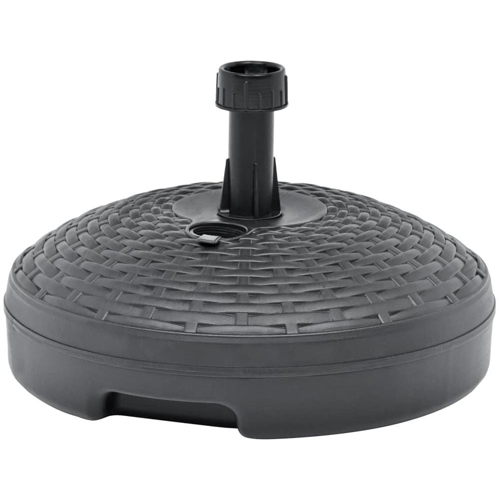 Base Ombrellone Riempibile Sabbia / Acqua 20L Antracite Plastica - Foto 1