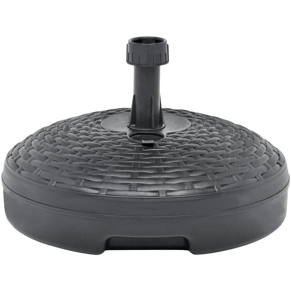 Base Ombrellone Riempibile Sabbia / Acqua 20L Antracite Plastica - Foto 2