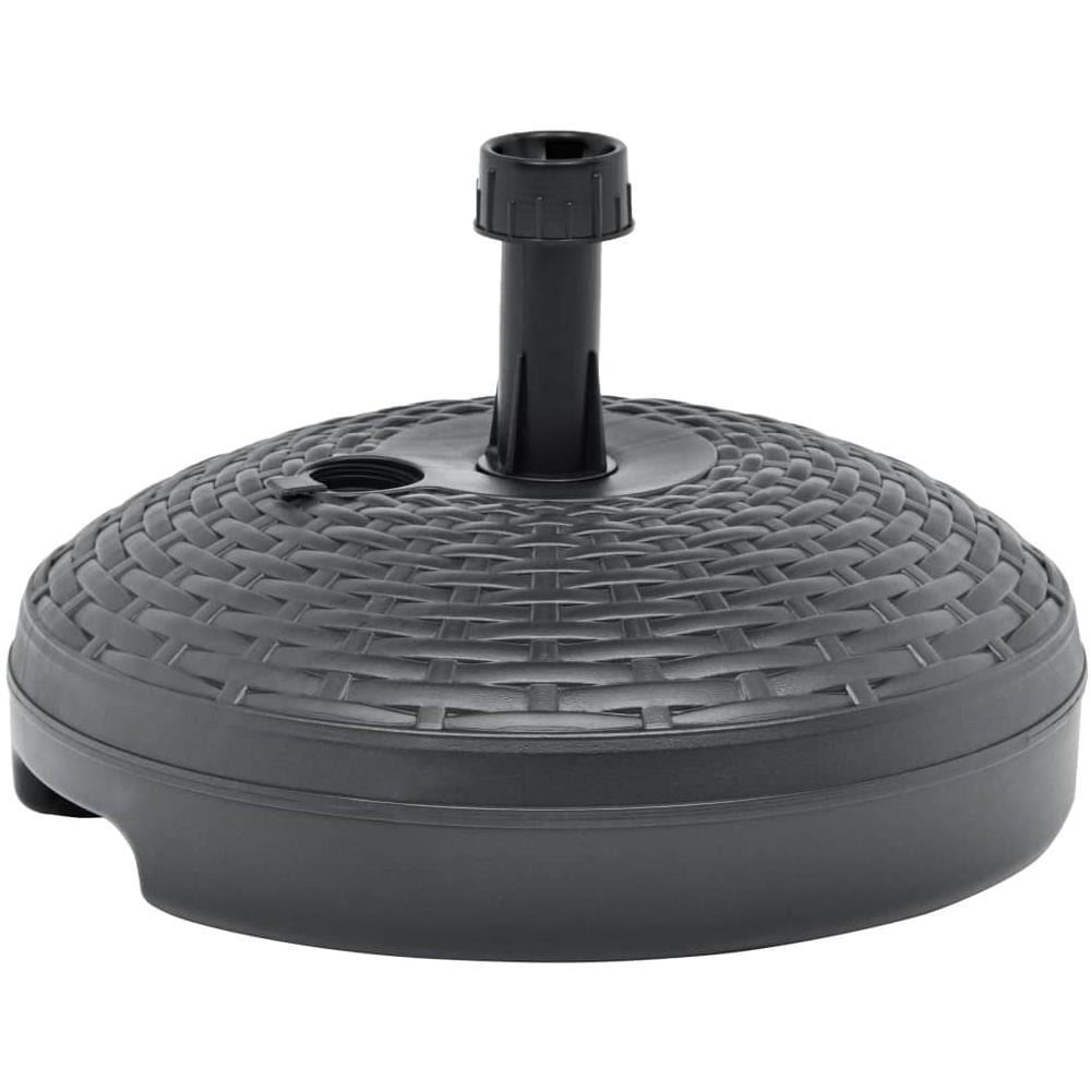 Base Ombrellone Riempibile Sabbia / Acqua 20L Antracite Plastica - Foto 3