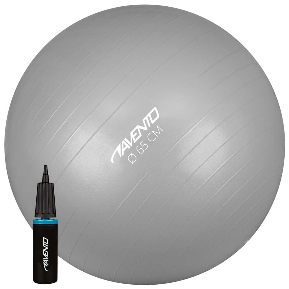Pallone Svizzero Con Pompa - M - 65 Cm - Grigio - Foto 2