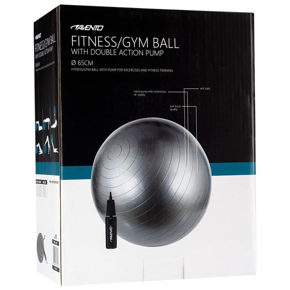 Pallone Svizzero Con Pompa - M - 65 Cm - Grigio - Foto 5