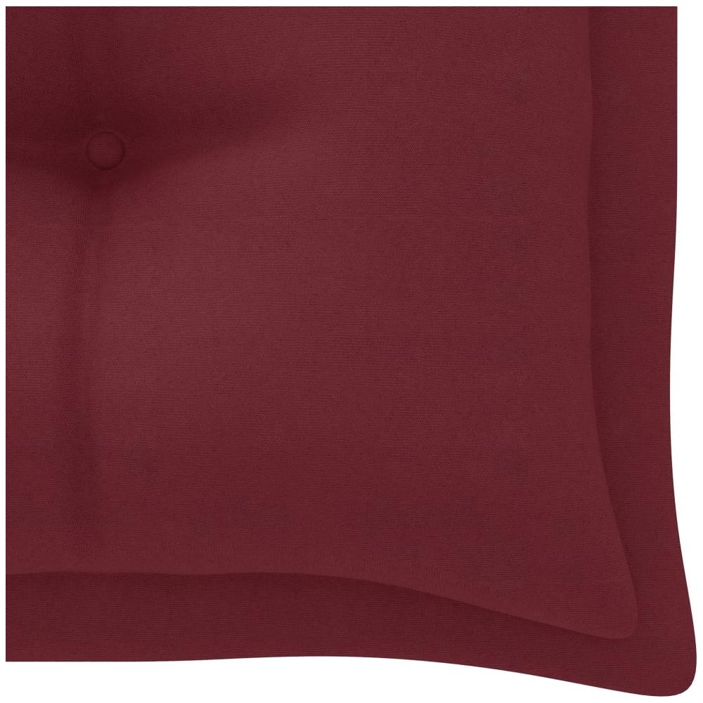 Cuscini per Panca 2 pz Rosso Vino 200x50x7 cm in Tessuto Oxford - Foto 5