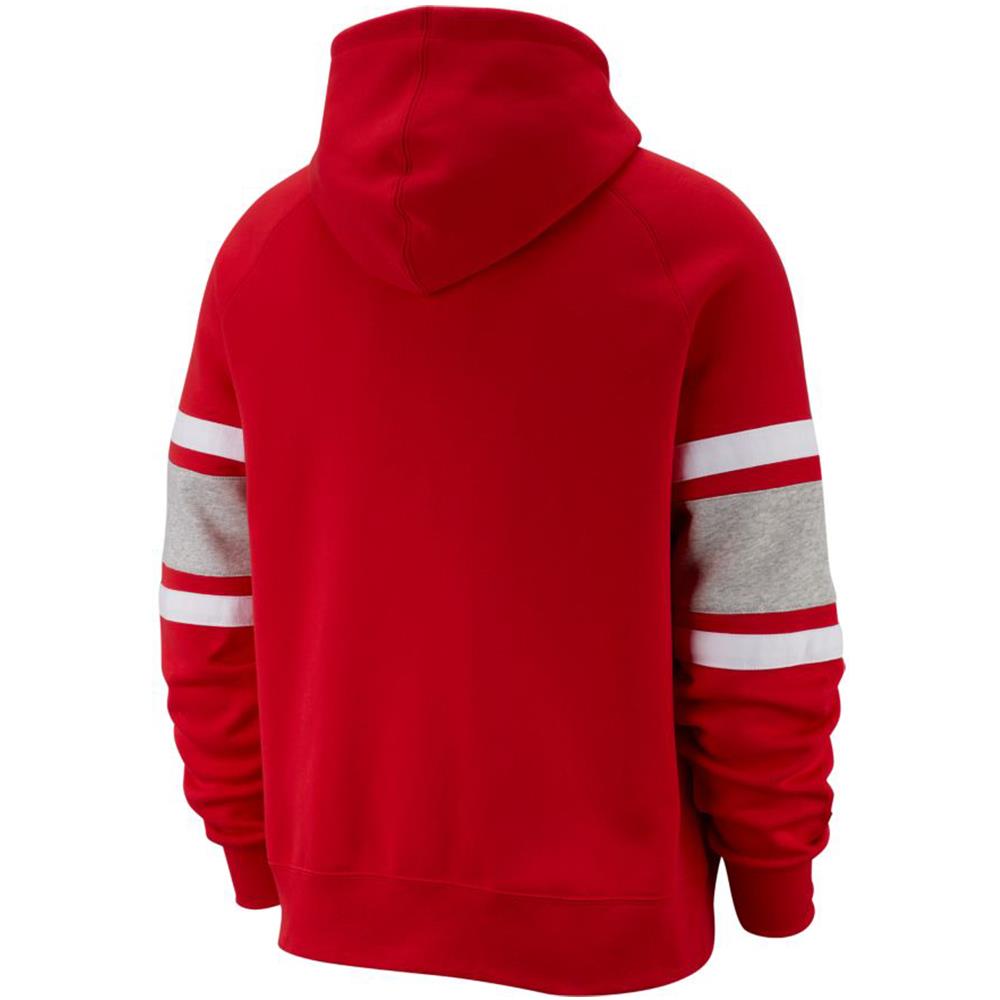 Felpa Full Zip Uomo Sportwearair Rossa Taglia S Codice Bv5149-657 - Foto 2