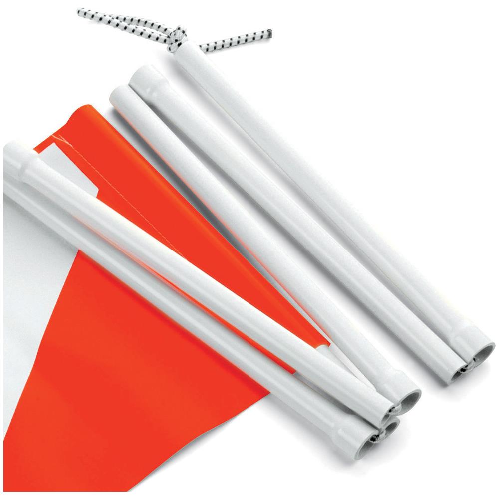 Bandiera Smontabile Asta 155 Cm Con Sagola Elastica Bianco / rosso - Foto 3