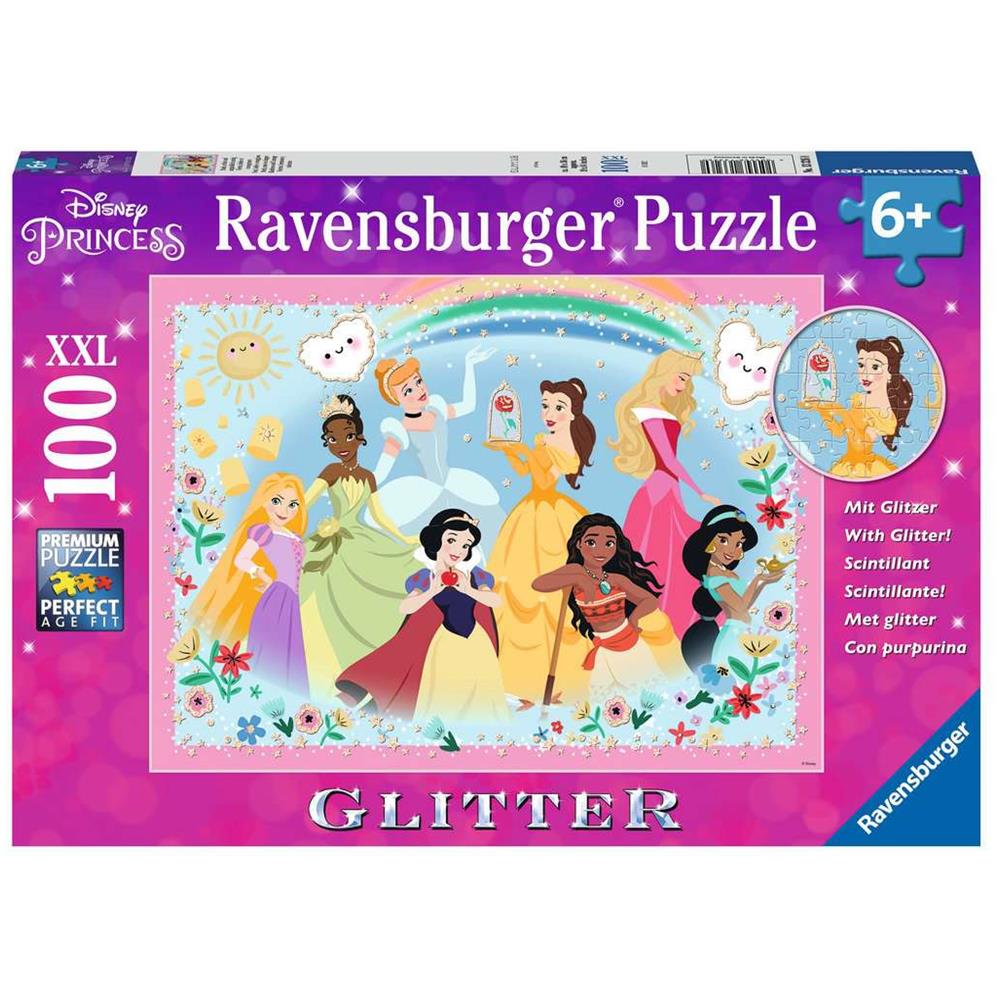 RVB13326 Puzzle da 100 Pezzi XXL Glitter - Disney Princess - Foto 1