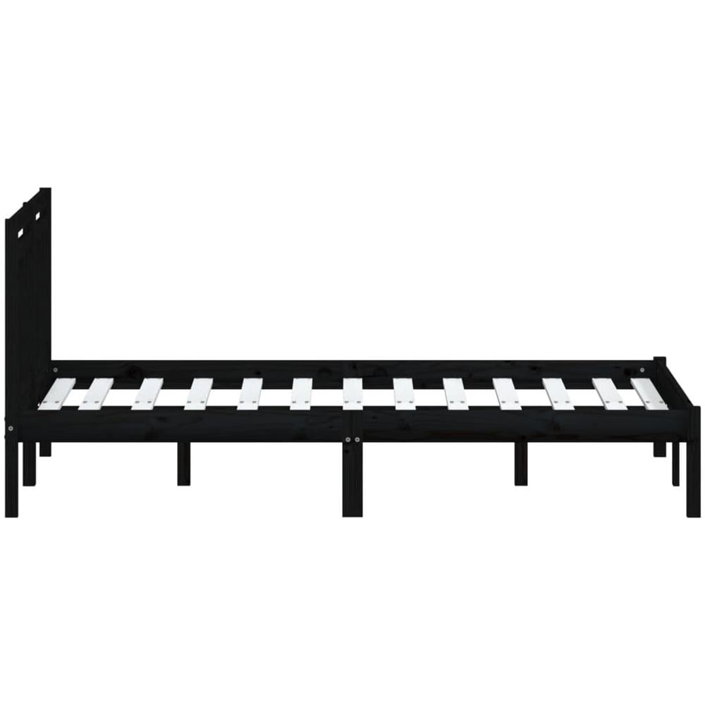 Giroletto Nero in Legno Massello di Pino 140x190 cm - Foto 3