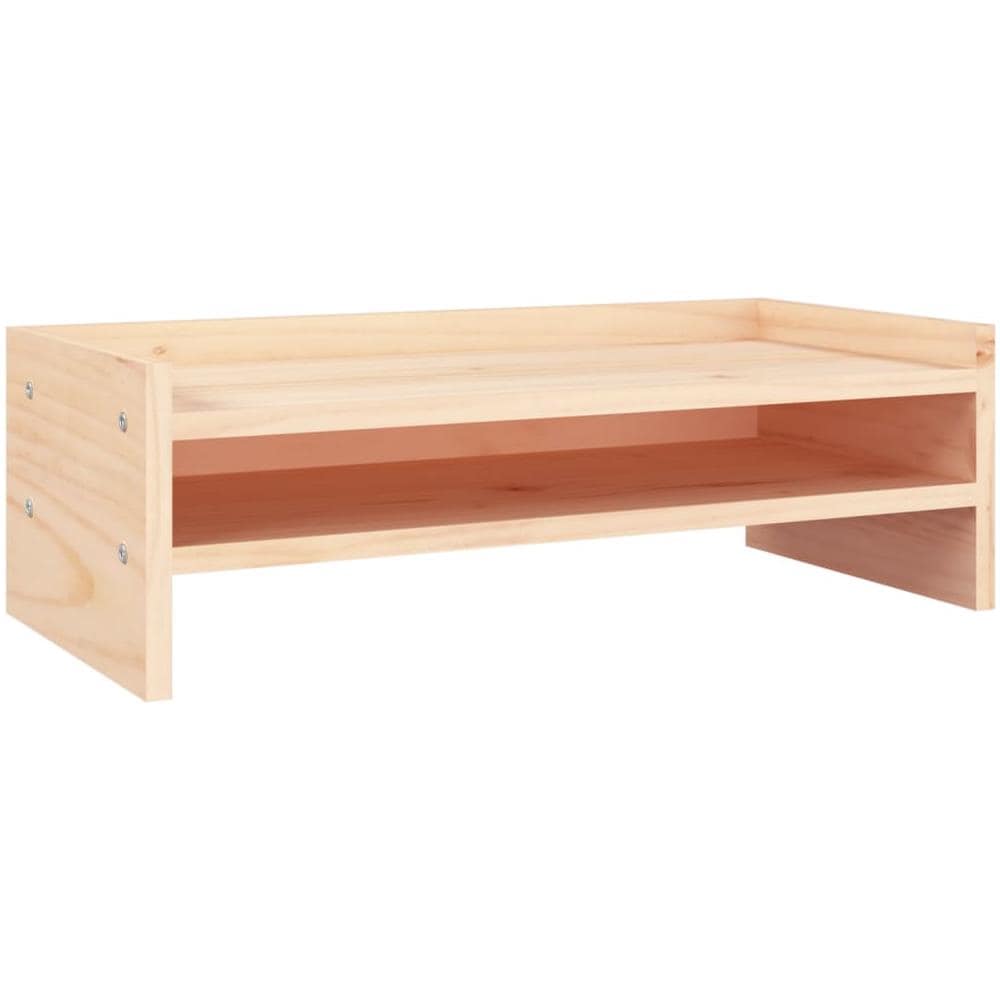 Supporto Per Monitor 50x24x16 Cm In Legno Massello Di Pino - Foto 2
