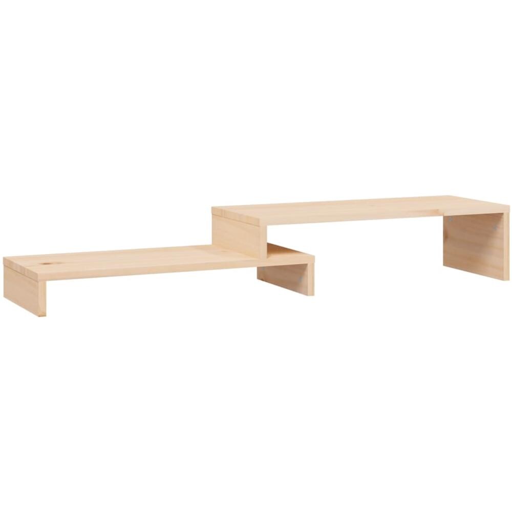 Supporto Per Monitor (52-101) x22x14 Cm Legno Massello Di Pino - Foto 2