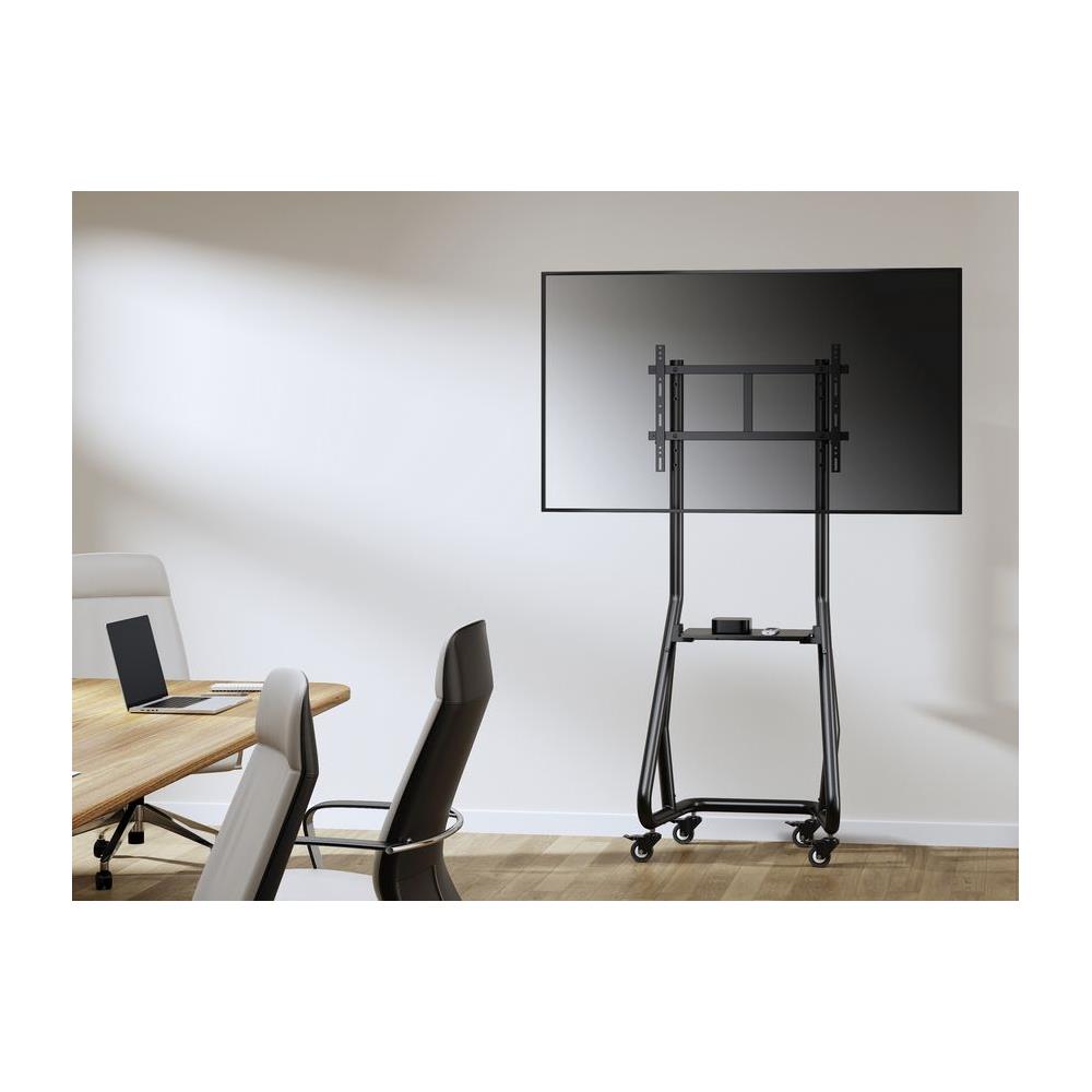 Carrello Porta TV per Carichi Pesanti da 37 a 80 " Capacità di Carico 80 Kg - Foto 8