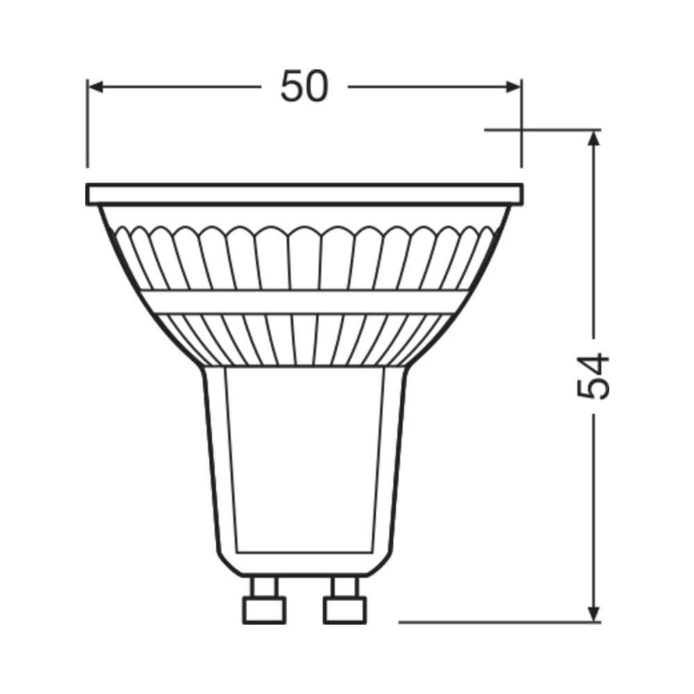 Osram Lampadina Led Par16 Gu10 4,5w 350lm 2700k Dimmerabile Ip20 36° [lv-4058075433366] - Foto 2
