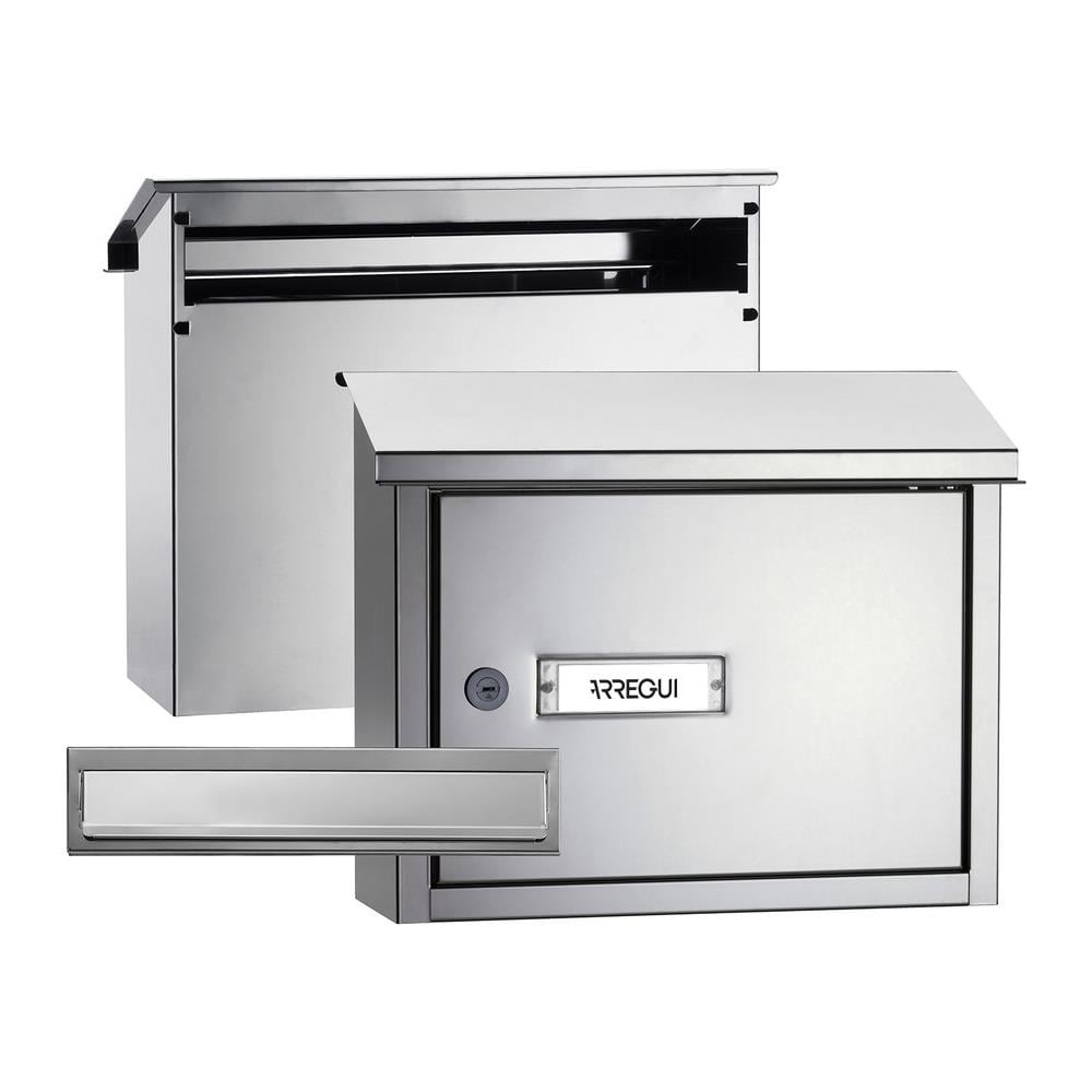 V4087 Pack Maxi Copri Fessura + Cassetta Postale Acciaio Per Porte O Cancelli Esterni, Cassetta Postale Da Esterno, Cassetta Postale 32,5x3 Cm - Foto 1