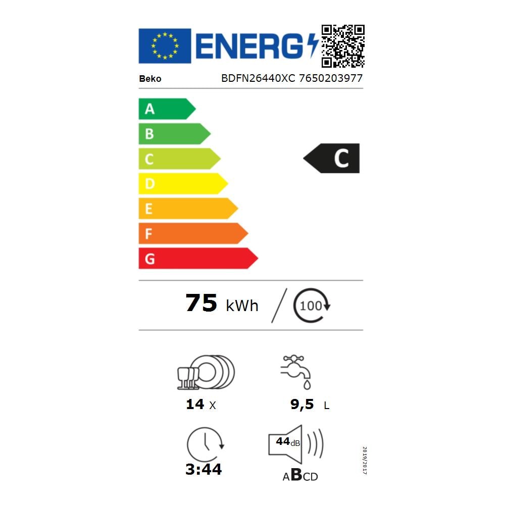 Lavastoviglie BDFN26440XC Capacità 14 Coperti Classe C Colore Acciaio Inox - Foto 2
