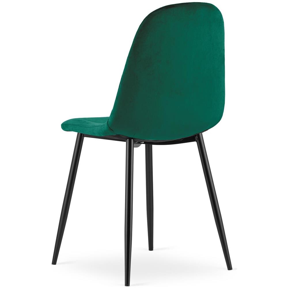 Sedia DAPI - Design ergonomico moderno in velluto verde scuro x 2 - Foto 6