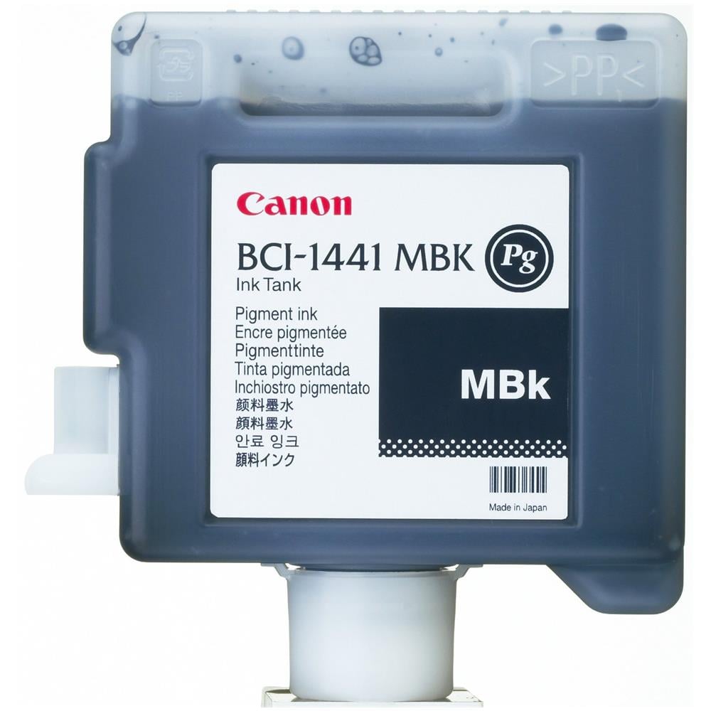 BCI-1441MBK Serbatoio Ink Originale Nera Opaco per ImagePROGRaF W8400 / W8400 Dye Capacità 525 Pagine - Foto 2