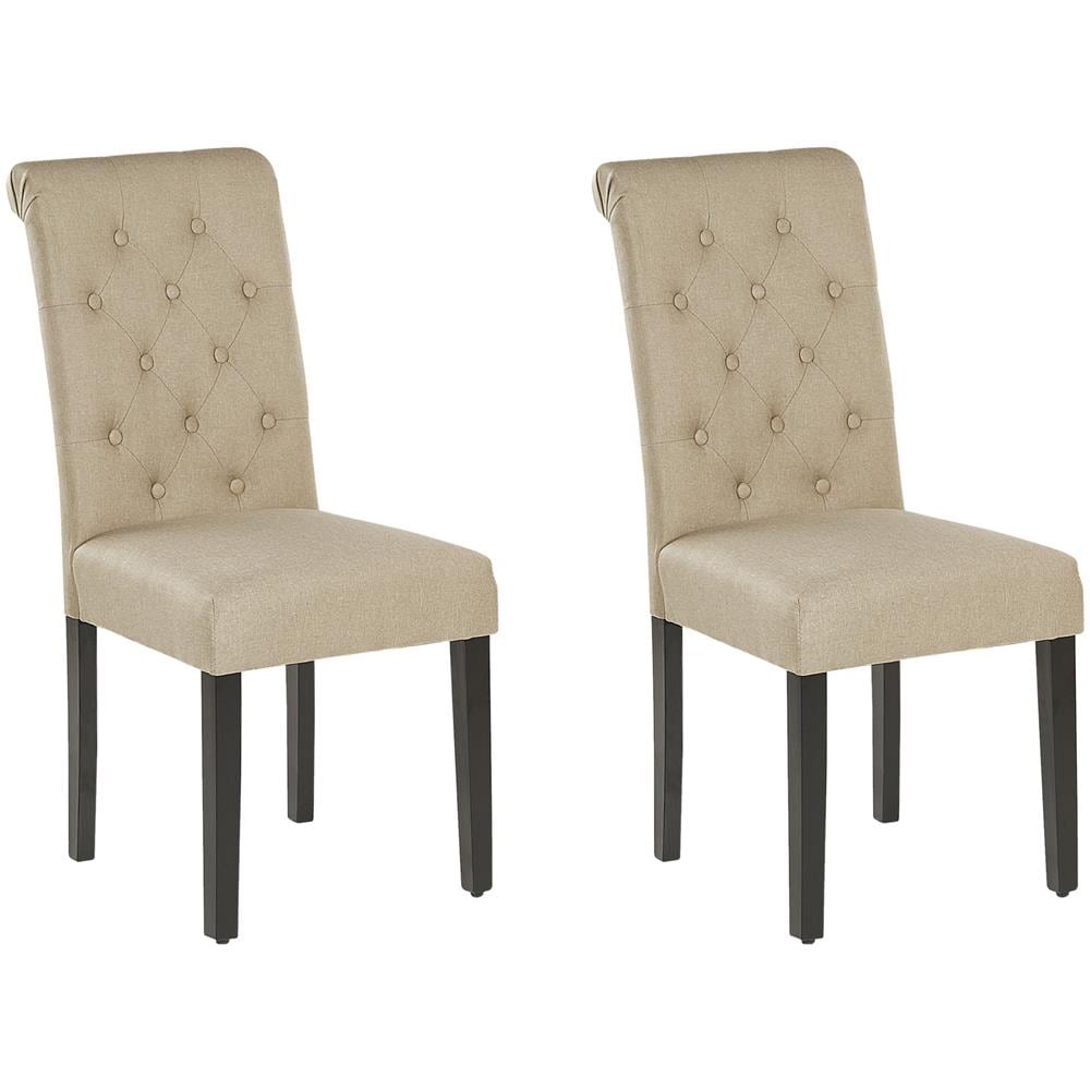 Set Di 2 Sedie Da Pranzo Beige Velva - Foto 1