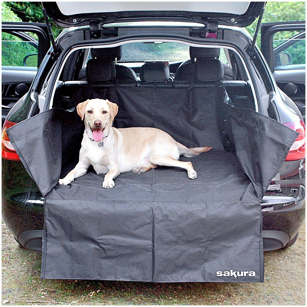 Car Boot Liner Della Protezione Del Respingente Per I Cani Ss4612 Universale 106 X 97 X 37 Centimetri Easy Fit Heavy Duty Pulire Regolabile Antiscivolo Strappo Prova Mantiene Carpet Da Muddy Paws Acqua Spazzatura Strumento Shopping - Foto 1
