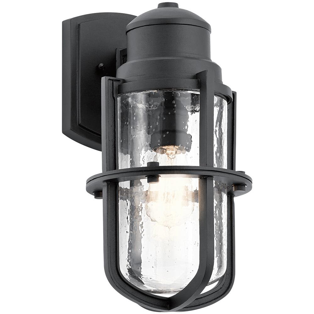Lanterna Da Parete Per Esterno 1 Luce, Nero Strutturato, Ip44, E27 - Foto 1