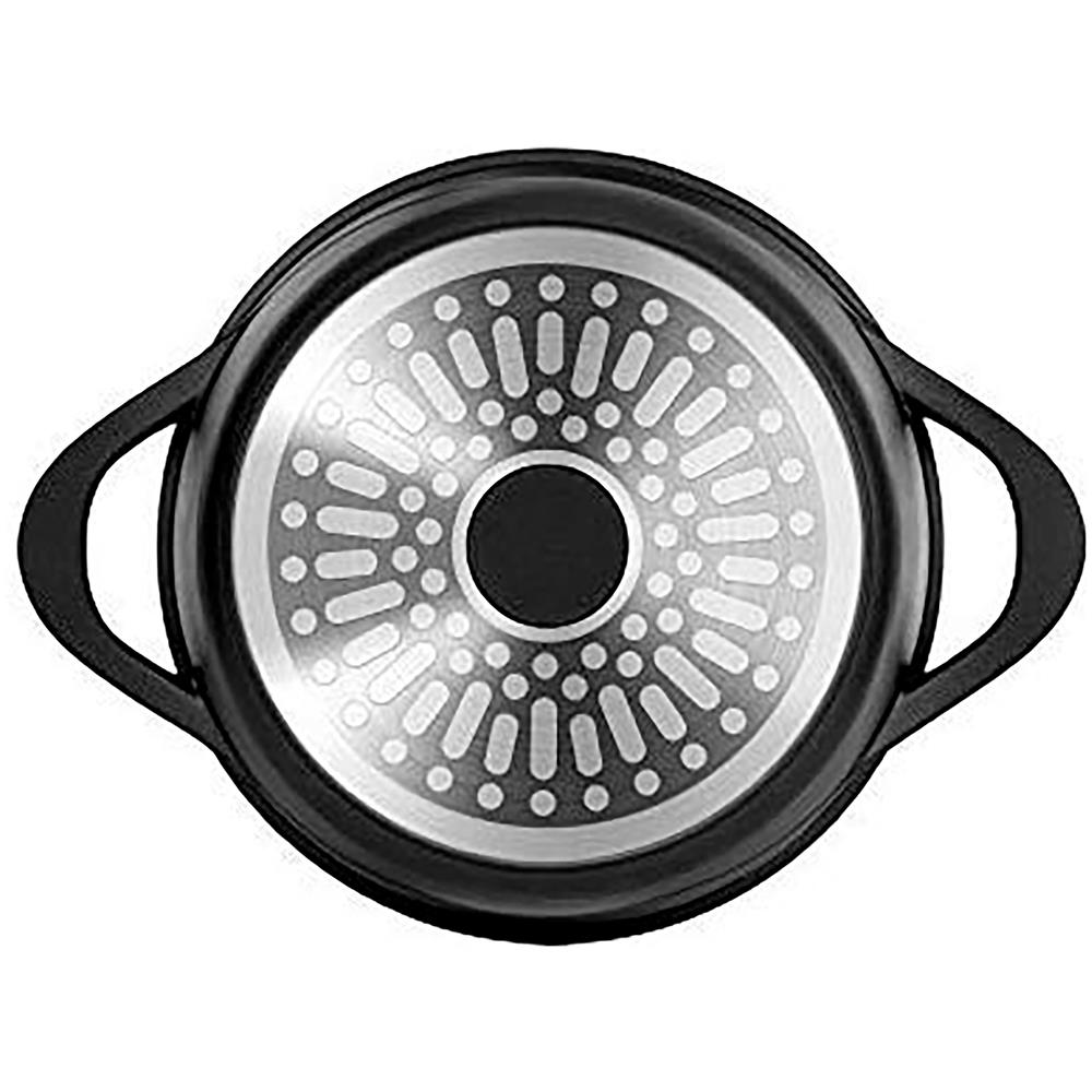 Mgk-18 Batteria Da Cucina Induzione Set Pentole 6 Pezzi Alluminio Fuso, Coperchi Vetro - Foto 7