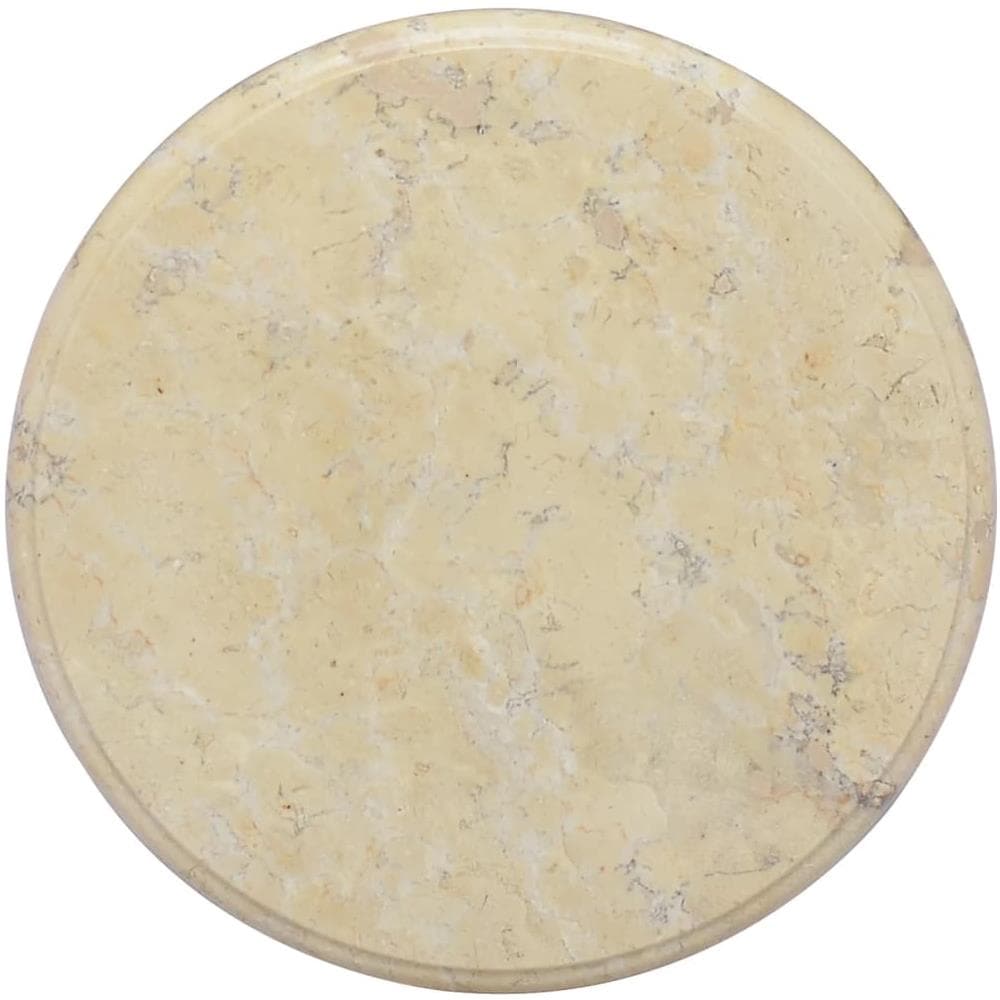 Piano Per Tavolo Crema 40x2,5 Cm In Marmo - Foto 1