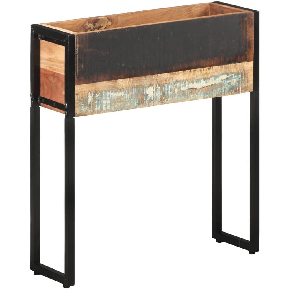 Fioriera 60x20x68 cm in Legno Massello di Recupero - Foto 1