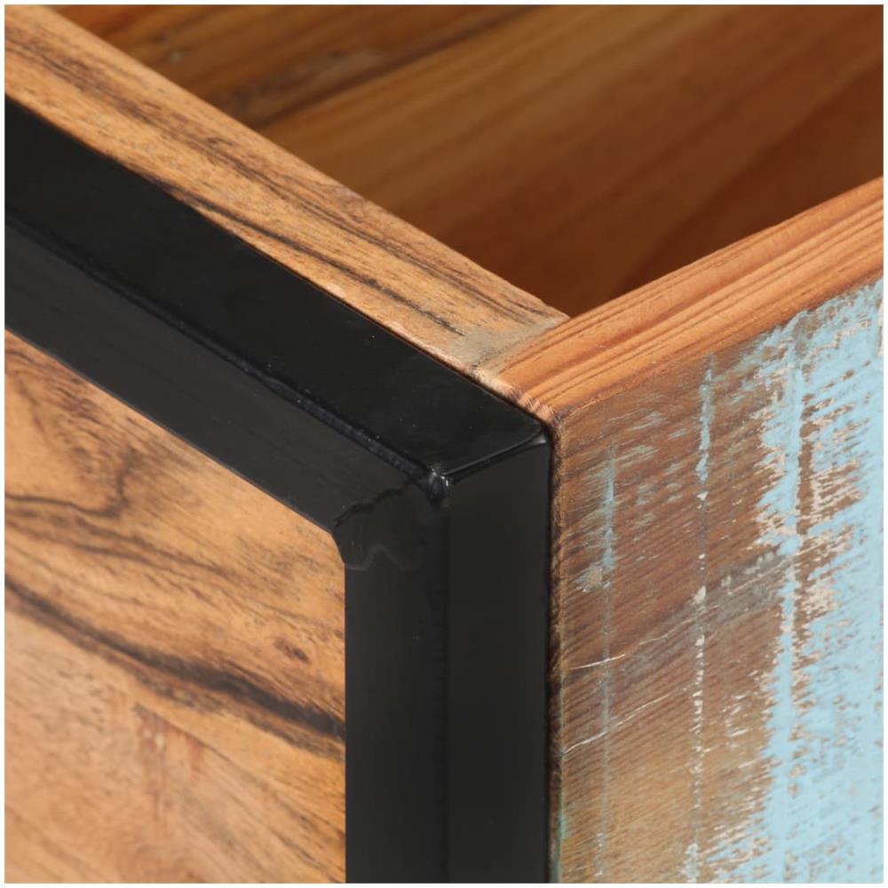 Fioriera 60x20x68 cm in Legno Massello di Recupero - Foto 2