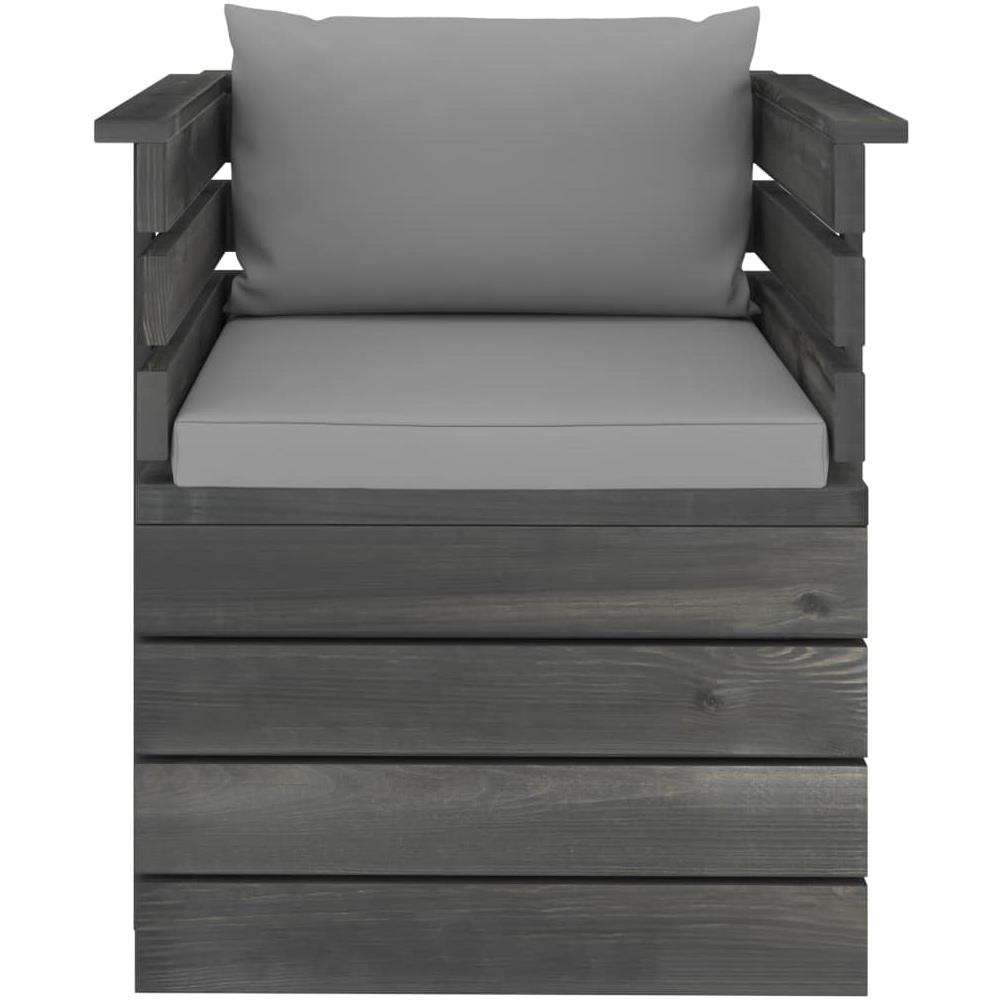 Poltrona da Giardino con Cuscini in Legno di Pino - Foto 2