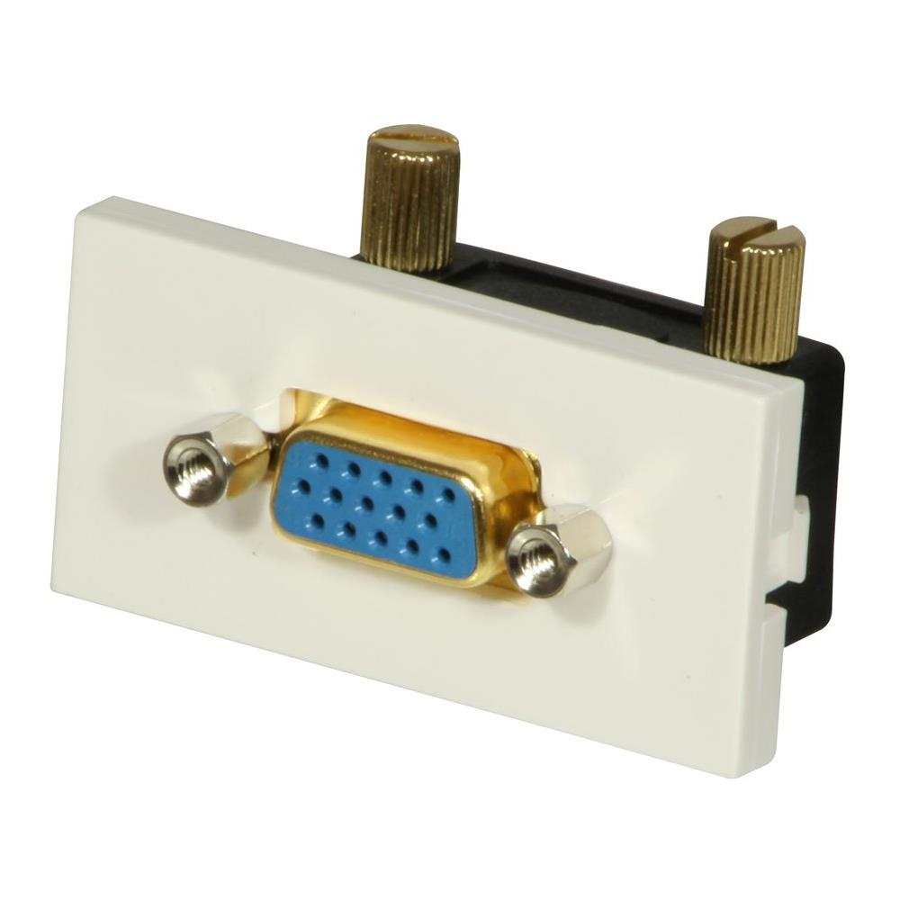 Adattatore VGA Maschio / Femmina Colore Nero / Bianco - Foto 1