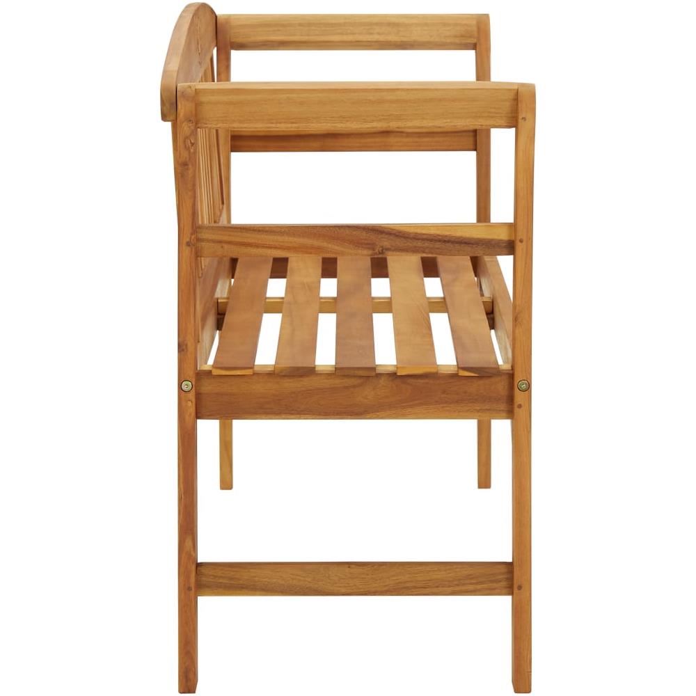 Panchina da Giardino 114 cm in Legno Massello di Acacia - Foto 3