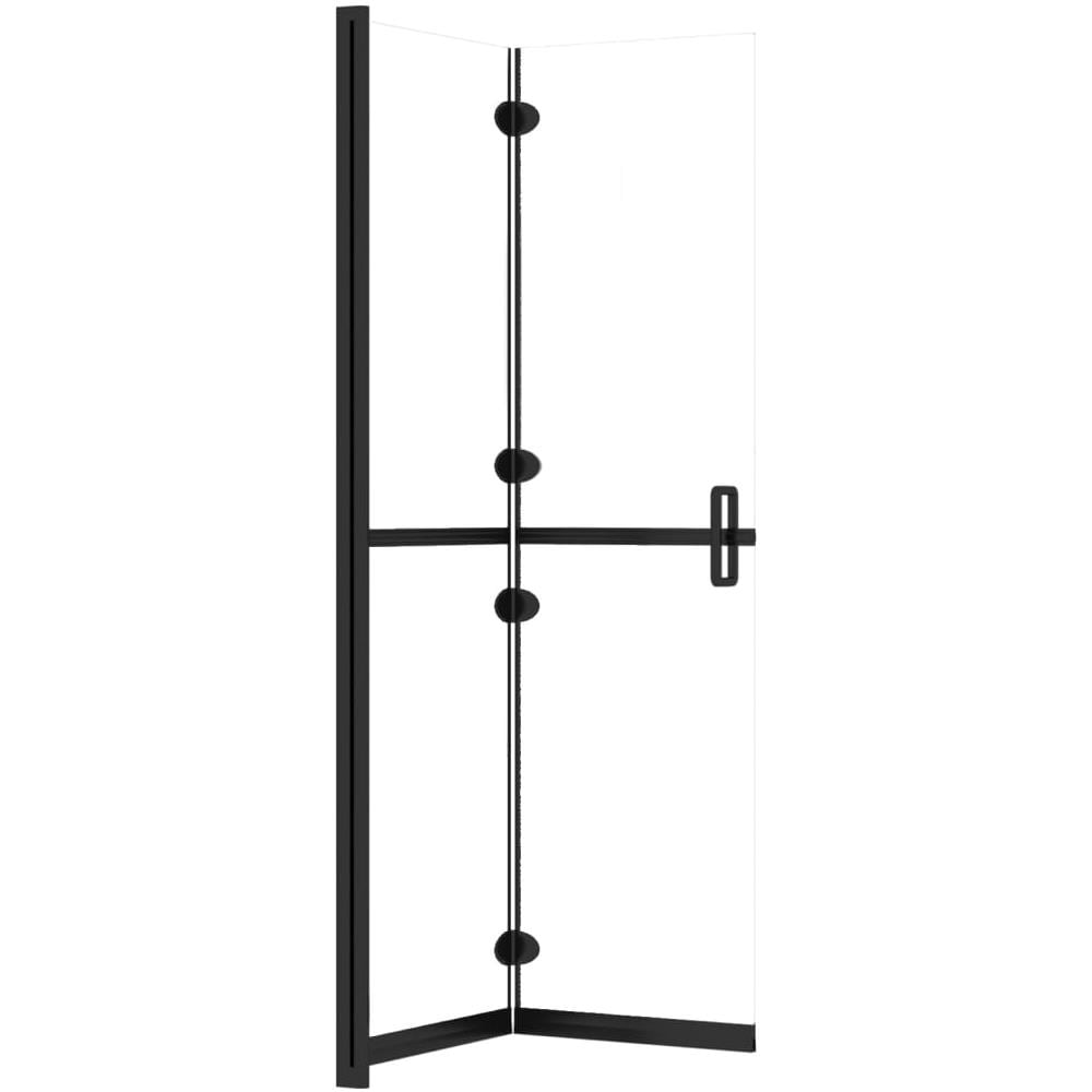 Parete Per Doccia Walk-in Pieghevole In Vetro Esg 100x190 Cm - Foto 2