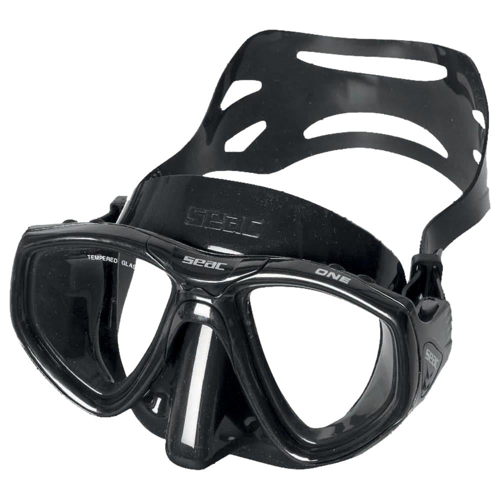 Maschera One S / bl Nero Trasparente Nero - Foto 1