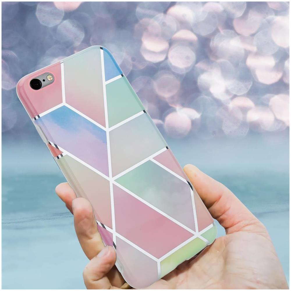 Cadorabo Custodia Compatibile Con Apple Iphone 6 Plus / Iphone 6s Plus In Marmo Arcobaleno No. 11 - Coperchio Protettivo In Silicone Tpu Con Motivo A Mosaico - Foto 8