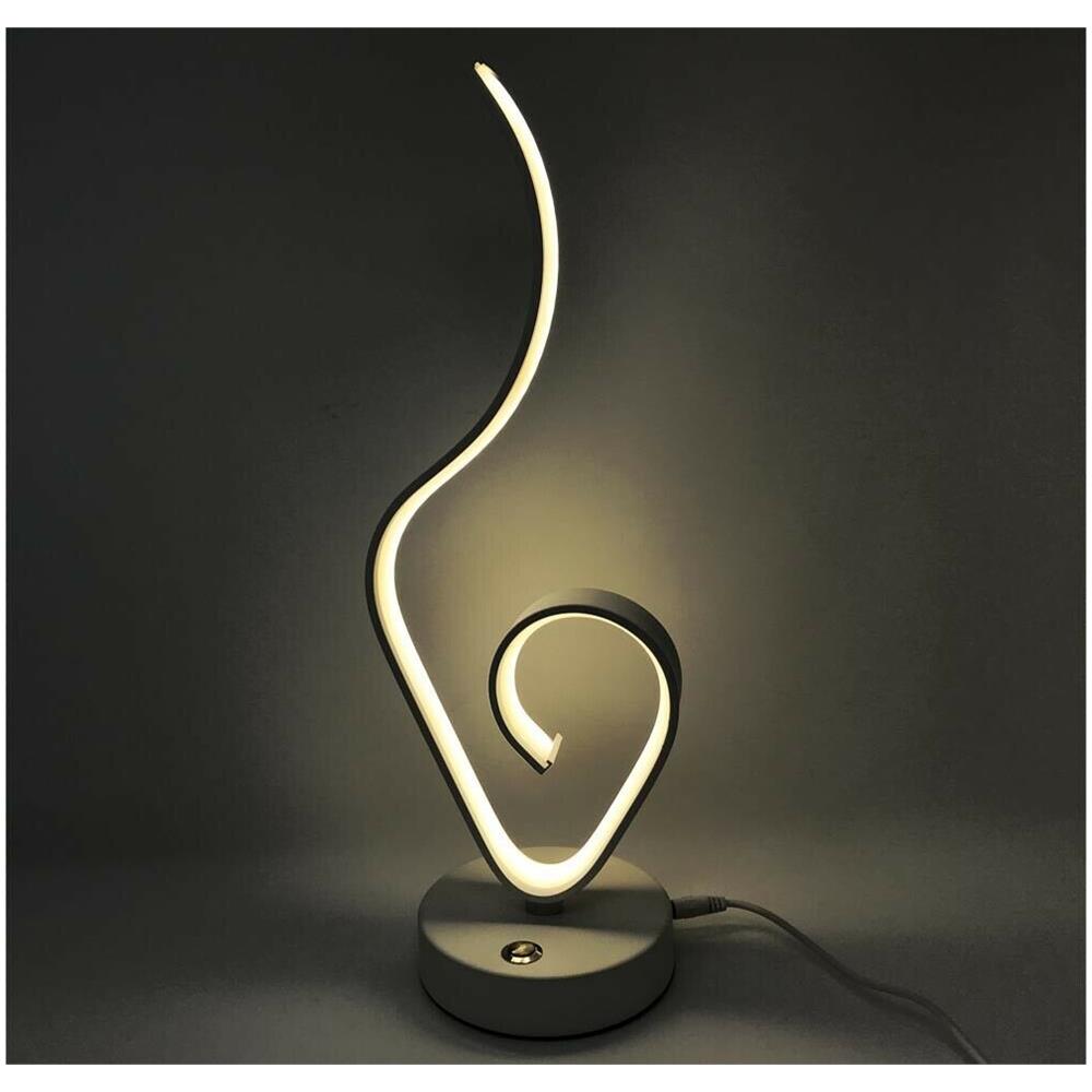 Lume Da Comodino 9 W Lumetto Stile Moderno Lampada Led Luce Calda 3000k D04-c - Foto 1